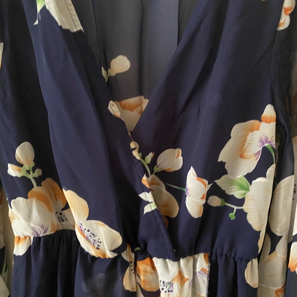 Fashion Nova Floral Sheer Dress - Picture 3 of 5